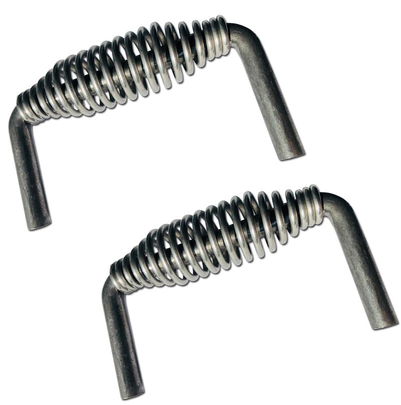 LavaLock Island Outdoor, LLC 5-3/8"" Stainless Spring Handle with 1/2"" Steel Rod (6"" Wide, 3.5"" Tall) - Weld ON (2)